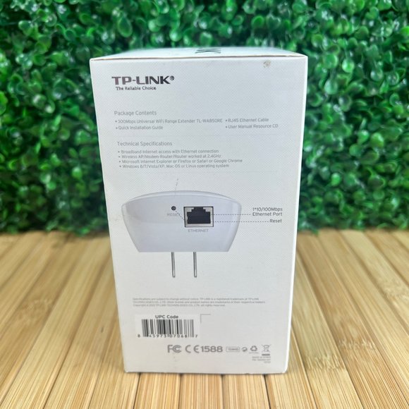 New Open Box TP-Link TL-WA850RE 300Mbps Universal WiFi Range Extender - Picture 3 of 7